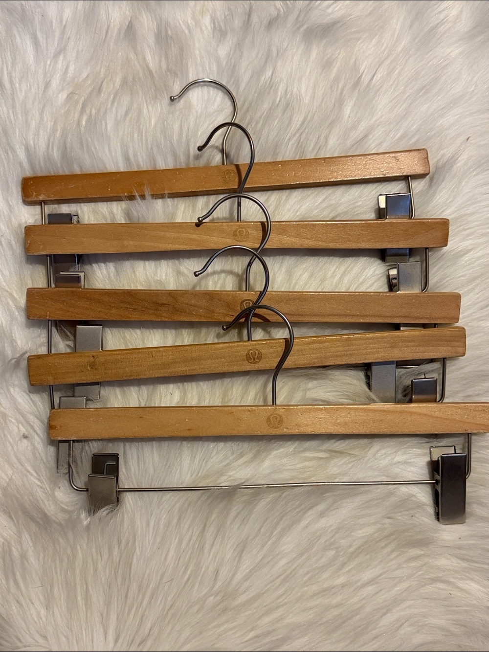 lululemon wood bottom hangers